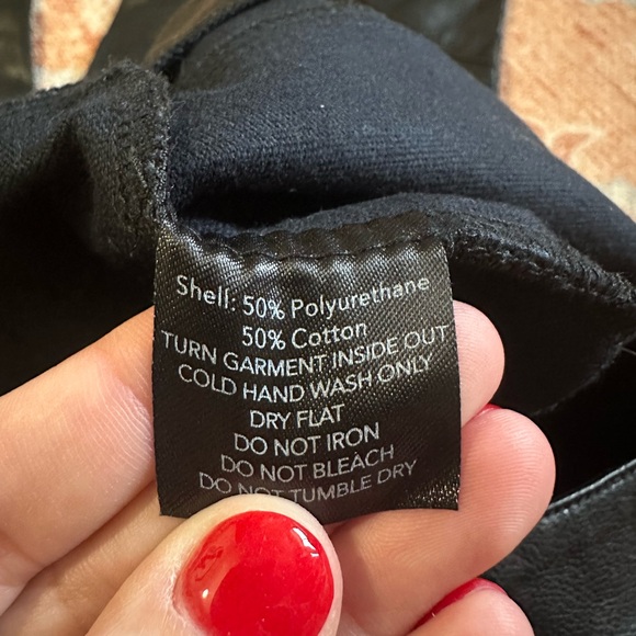 Dolls Kill I AM GIA York faux leather pants black size medium - Picture 6 of 9